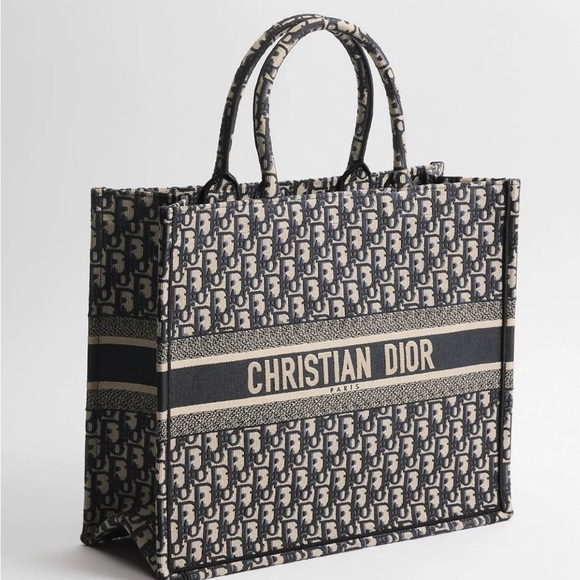 Dior Handbags - Dior Black and Cream Tote Bag